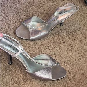 Silver heels